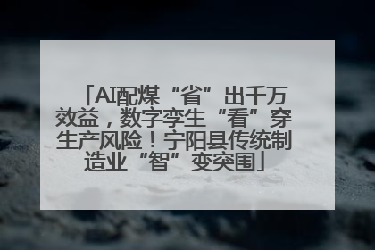 AI配煤“省”出千万效益，数字孪生“看”穿生产风险！宁阳县传统制造业“智”变突围